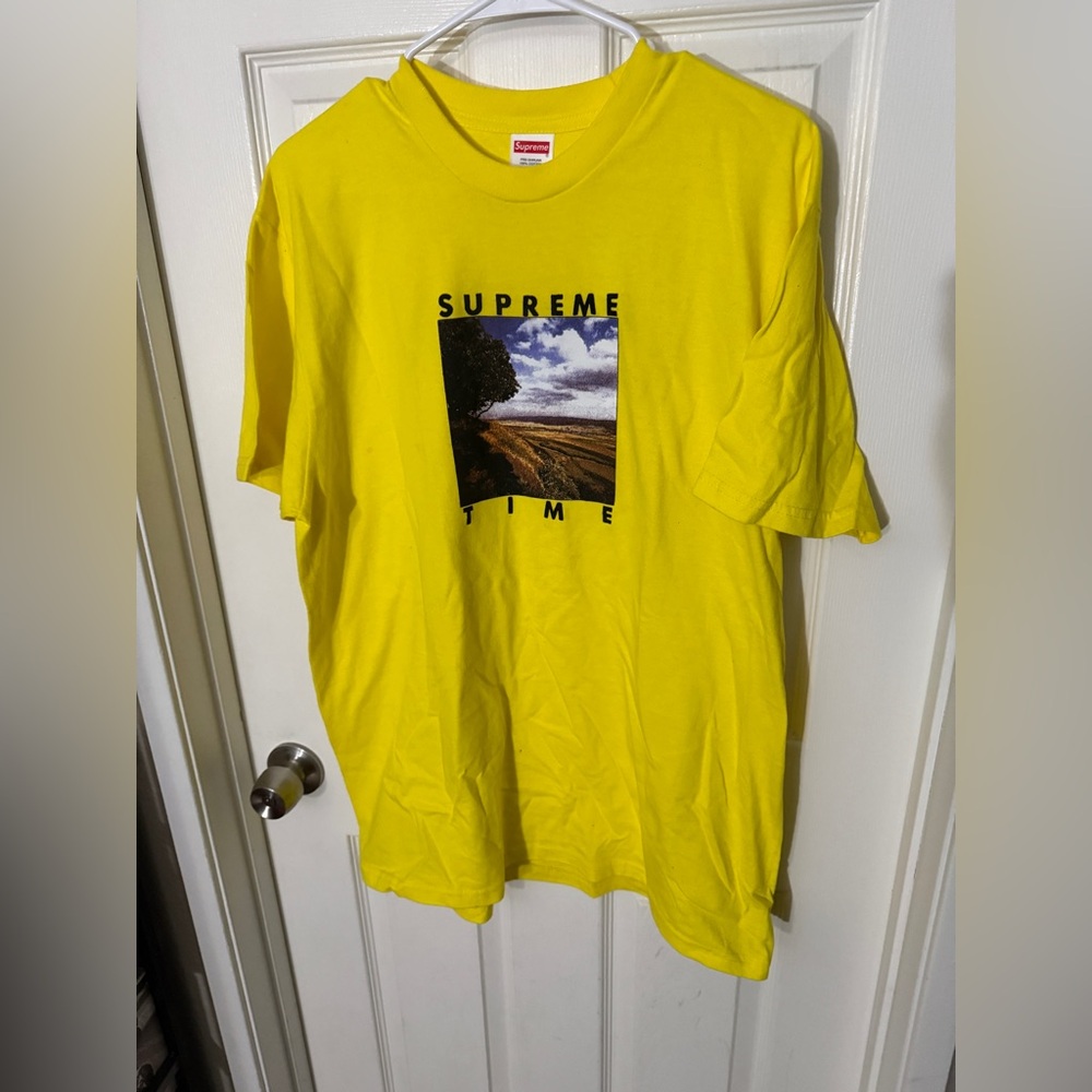Yellow Supreme Time Tee (SS20) Size Large